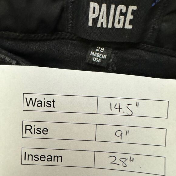 Paige Studded Vintage Black Jeans - Picture 9 of 9